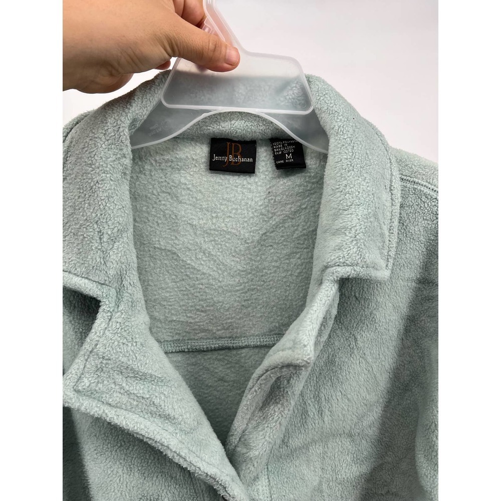 Jenny Buchanan Botton Up Fleece Jacket Women's Size M - Picture 3 of 4